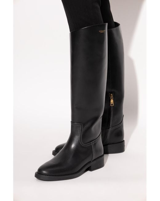 COACH Black "Park" Boots