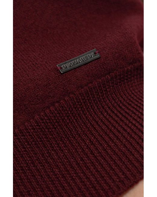 DSquared² Brown Wool Cardigan