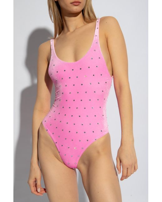 DSquared² Pink One-Piece Swimsuit