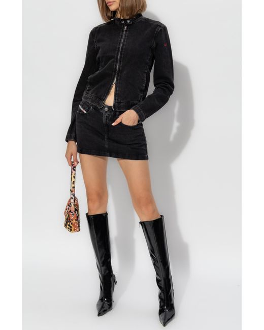 DIESEL Black Skirt De-Ron
