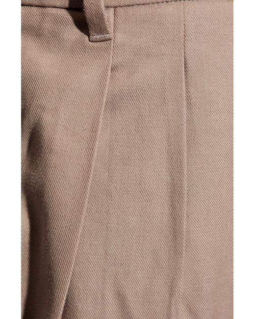AllSaints Natural 'tallis' Pleat-front Trousers, for men
