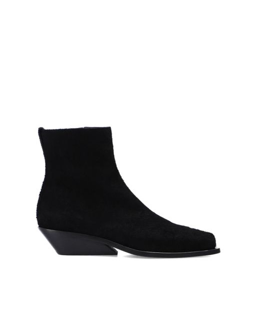 Mens Shoes Boots Casual boots Ann Demeulemeester Leather henrik Heeled Ankle Boots in Black for Men 