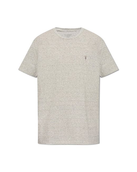 AllSaints White 'ashton' T-shirt, for men