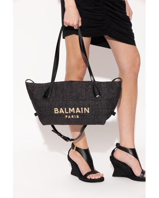 Balmain Black Shopper-Type Bag
