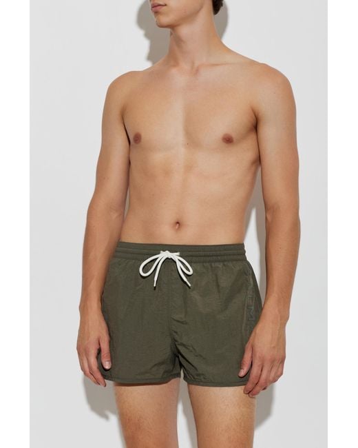 Balmain Green Swim Shorts for men