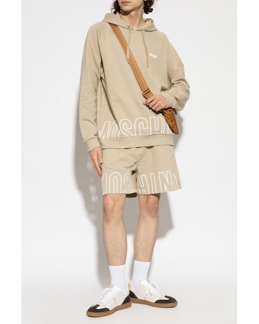 Moschino Natural Hoodie for men