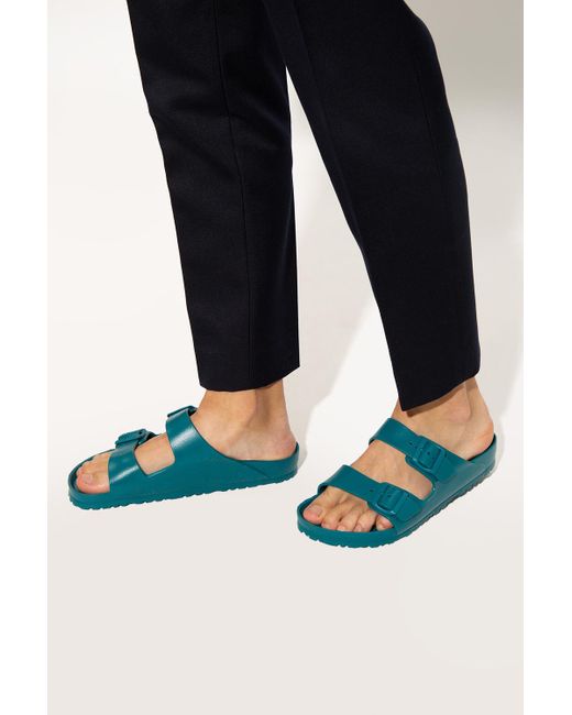 Birkenstock 'arizona Eva' Slides in Blue for Men | Lyst