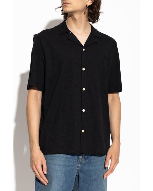 AllSaints Black Shirt 'Robson' for men