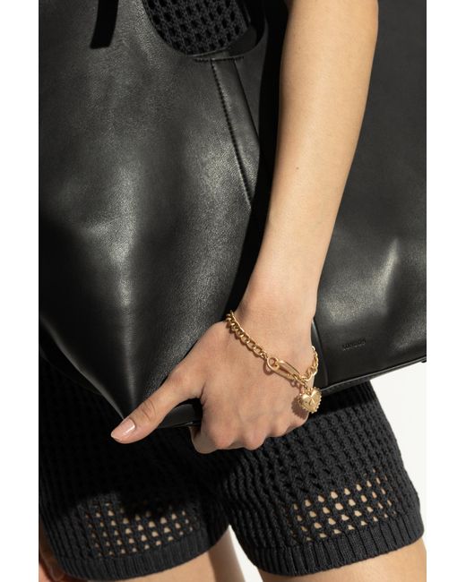 AllSaints Metallic Bracelet With Heart-Shaped Charm