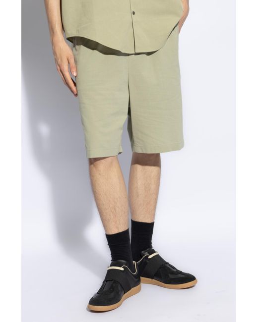 AMI Green Cotton Shorts, for men