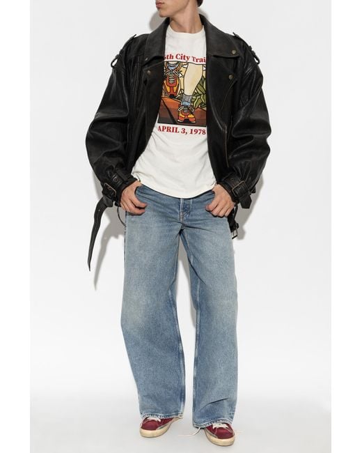 Golden Goose Deluxe Brand Blue Straight-Leg Jeans for men