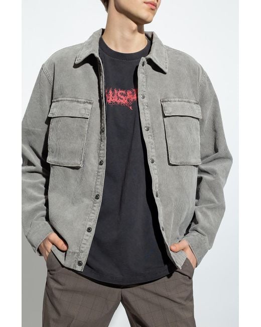 Grey cord jacket mens 2025