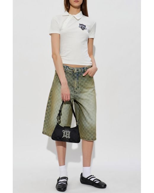 M I S B H V White Polo With Patch