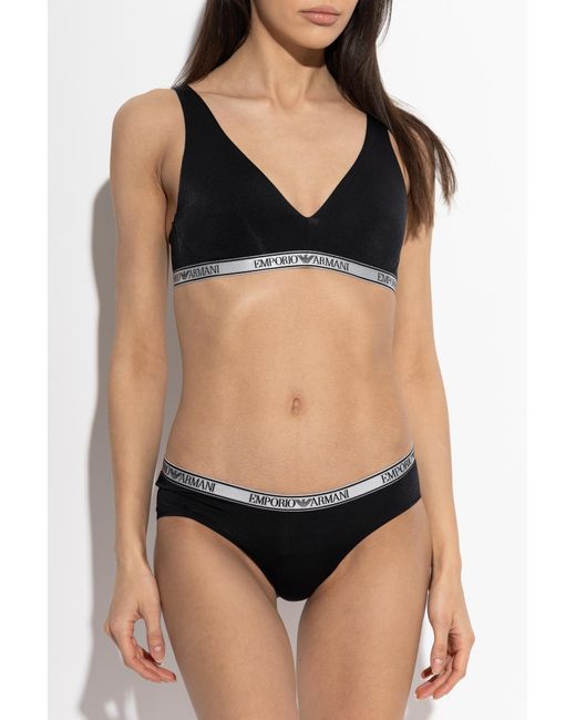 Emporio Armani Black Figs With Logo