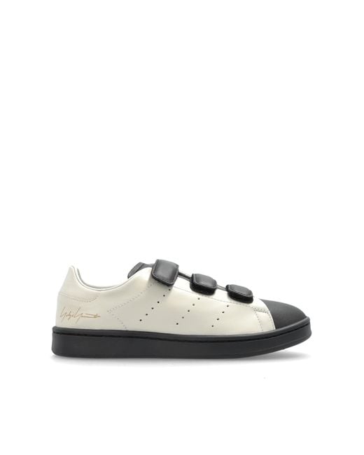 Y-3 White Stan Smith Velcro Sports Shoes for men