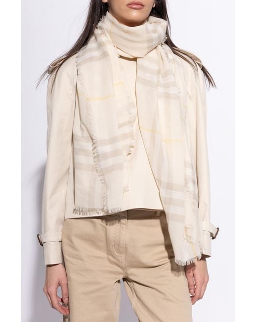 Burberry Natural Wool Scarf