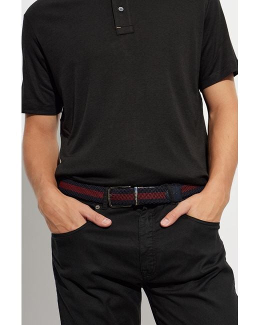 Paul & Shark Black Belt With Logo for men