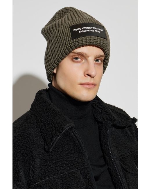DSquared² Green Cap With Logo Patch for men