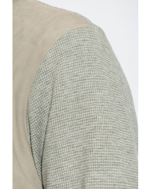 Paul & Shark Gray Jacket With Stand-Up Collar for men