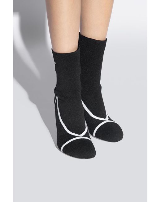 Marni Black Heeled Ankle Boots,