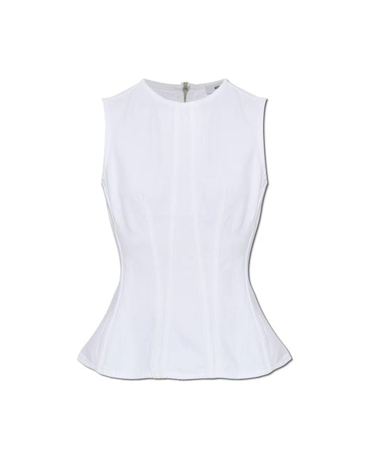 Agolde White Top 'Corbin'