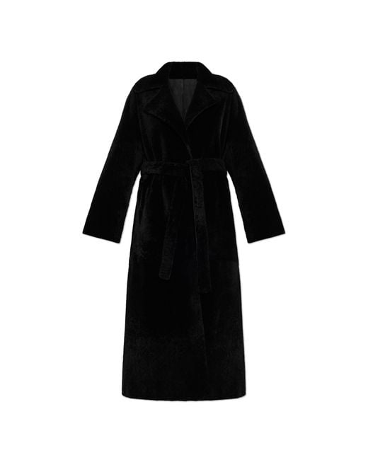 Arma Black Reversible Fur Coat 'Rien'