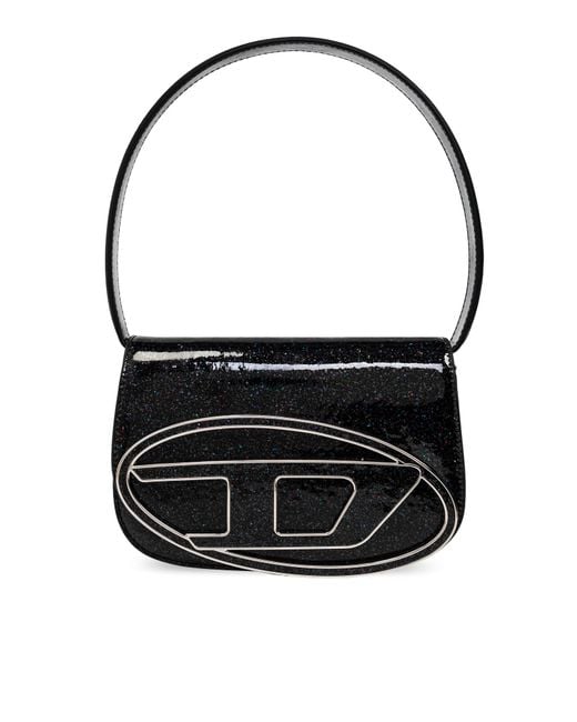 DIESEL Black Glitter Shoulder Bag '1Dr'