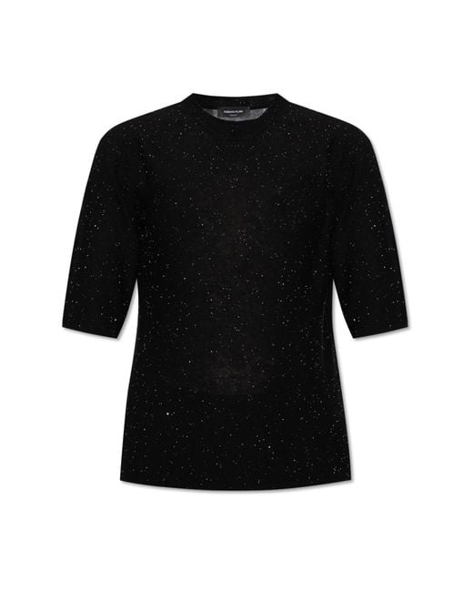 Fabiana Filippi Black Wool Sweater