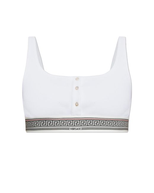 Versace White Cotton Bra