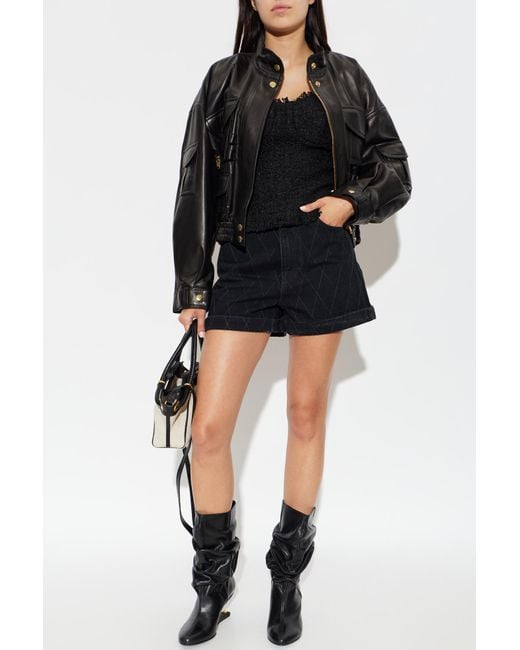 Balmain Black Tweed Top