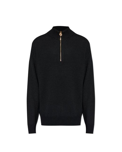 Versace Black Wool Sweater for men