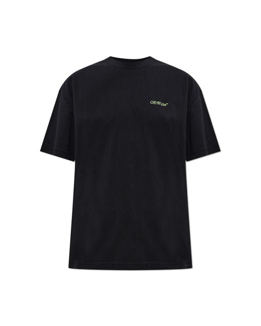 Off-White c/o Virgil Abloh Black T-Shirt With Logo
