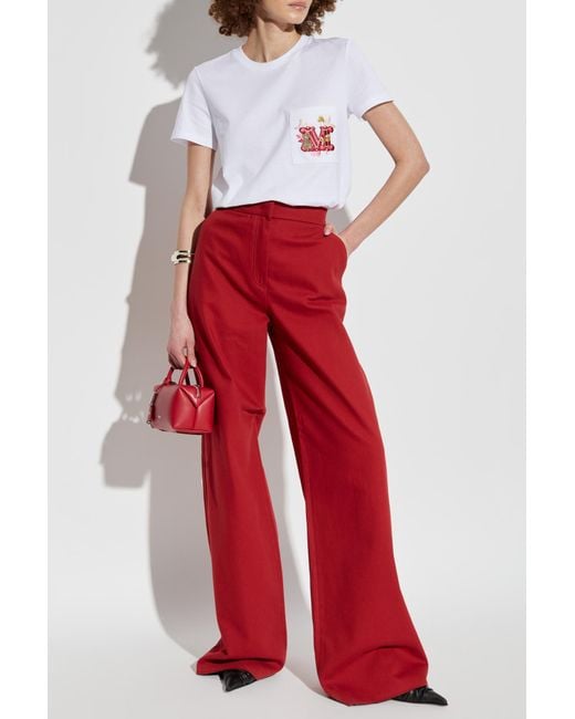 Max Mara Red Trousers Ruggero