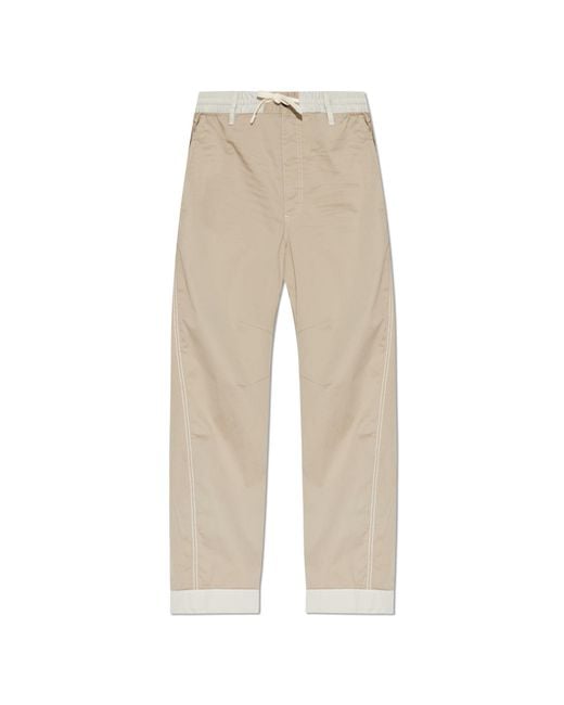 DSquared² Natural Trousers With Logo for men