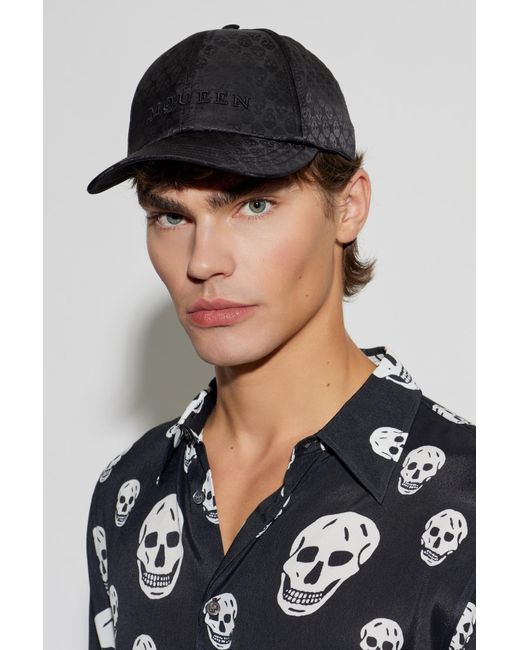 McQueen Black Baseball Cap for men