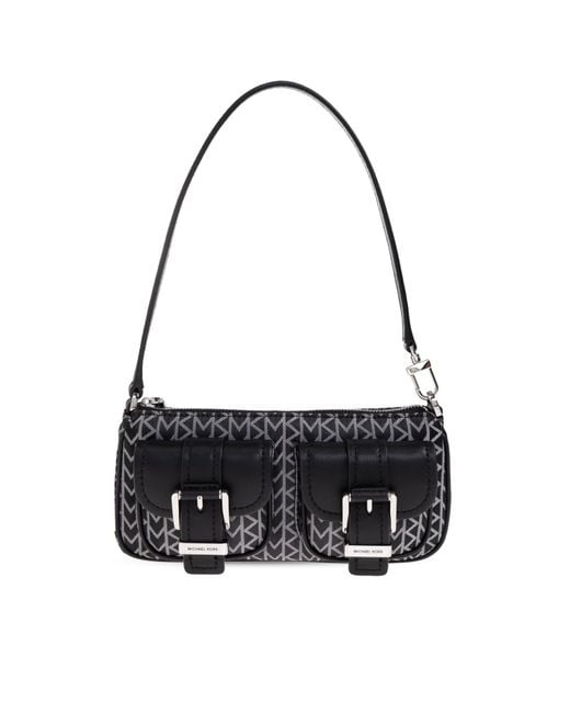 MICHAEL Michael Kors Gray Shoulder Bag "Zoe Small"
