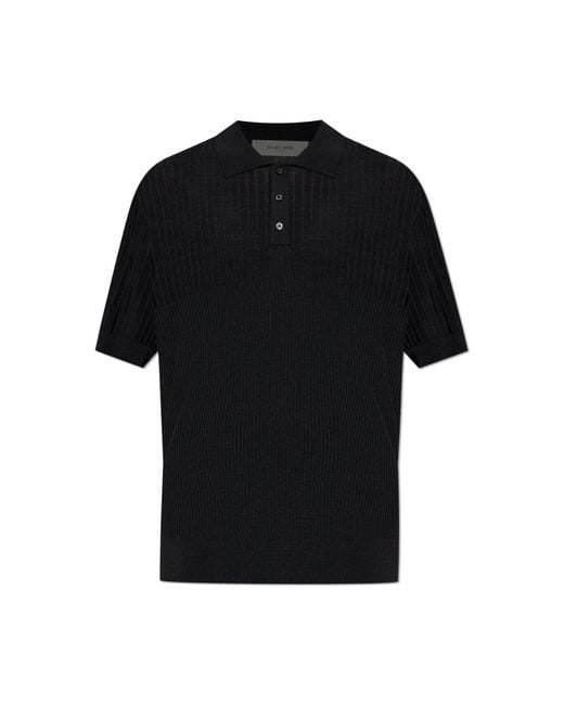 Golden Goose Deluxe Brand Black Striped Polo for men