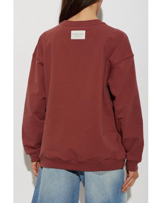 Rethinkit Studios Red Sweatshirt With Logo Patch