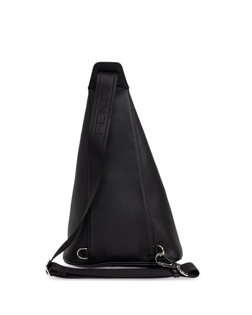 Fendi Black Single-Strap Backpack "Cono Large" for men