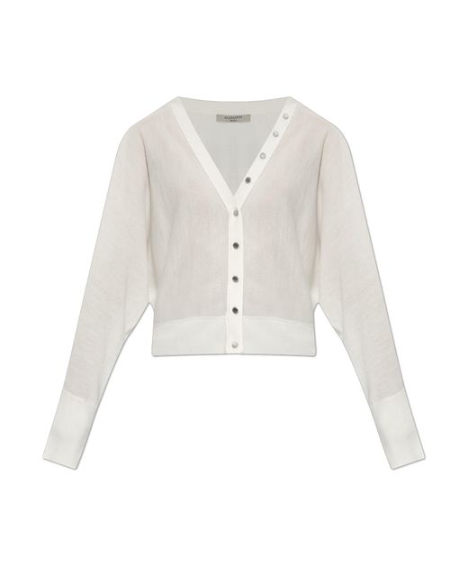 AllSaints White Cardigan 'Honor'