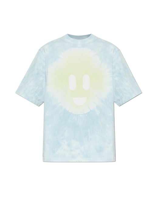 Casablanca Blue T-Shirt With Print for men