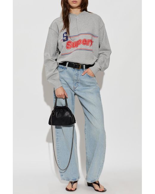Stella McCartney Gray Sweatshirt With Print