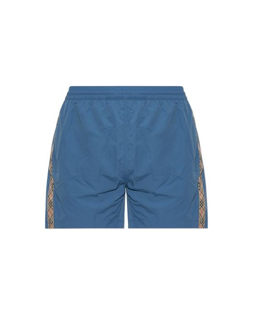 Burberry Blue Swim Shorts for men