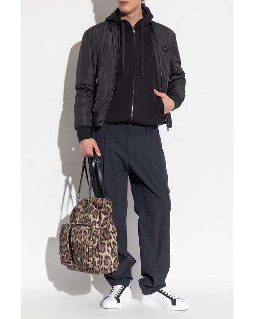 Dolce & Gabbana Black Jacket With Logo for men