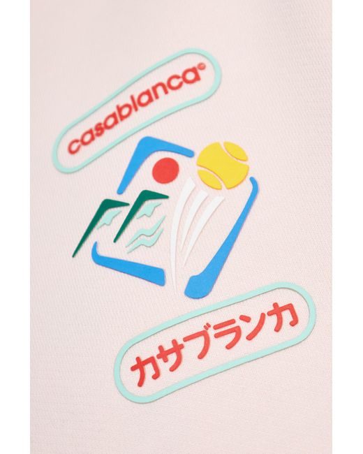 Casablanca Pink Sweatshirt With Print