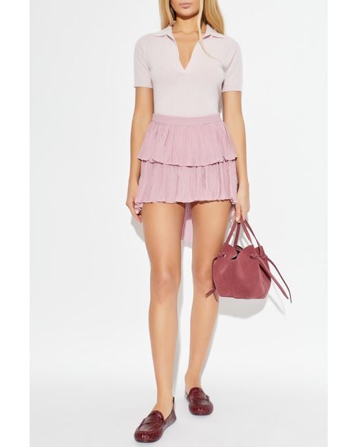 Blumarine Pink Cashmere Polo