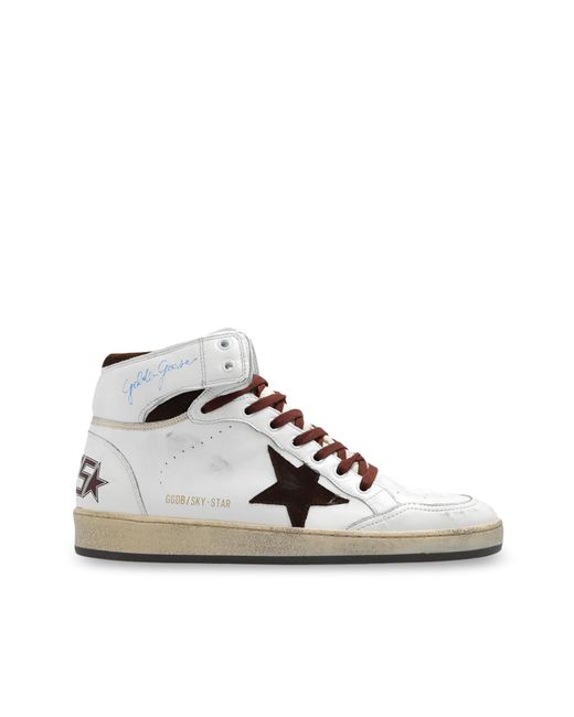 Golden Goose Deluxe Brand White 'Sky Star' Sneakers for men