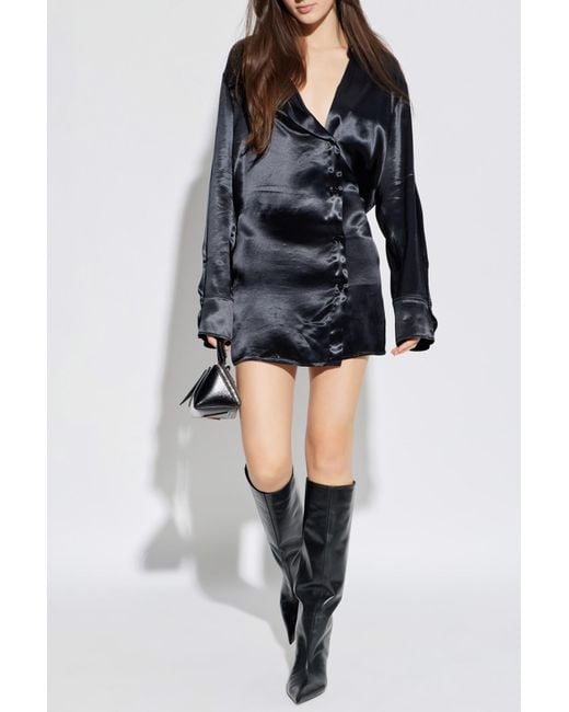 The Attico Black Shirt Dress