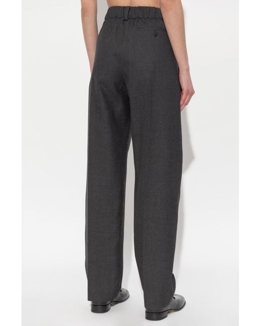 Givenchy Black High-Waisted Wool Trousers