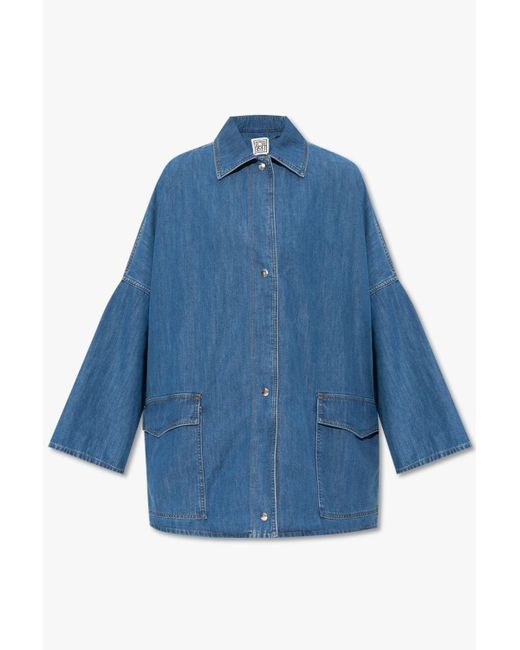 Totême  Blue Oversize Denim Jacket